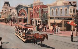 Main Street Disneyland, Upjohn 1880's Pharmacy Postcard