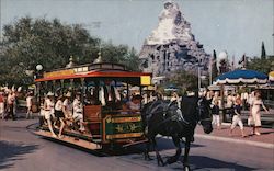 Horse-Drawn Streetcar - Disneyland Anaheim, CA Postcard Postcard Postcard