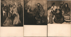 Set of 3: Ignacio Zuloaga Paintings Postcard