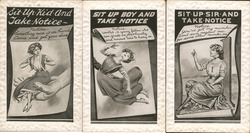 Set of 3: Sit Up and Take Notice Postcard