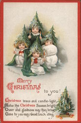 Merry Christmas to you! Children Ellen Clapsaddle Postcard Postcard Postcard