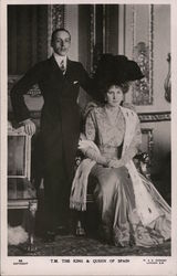 T.M. The king and queen of spain Royalty Postcard Postcard Postcard