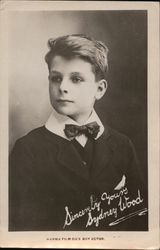 Harma Film Co's Boy Actor Sydney Wood Postcard