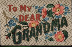 To My Dear Grandma Postcard