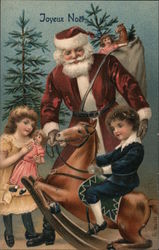 Joyeaux Noel Santa Claus Postcard Postcard Postcard