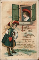 Love's fond Message Postcard