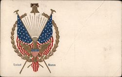 United States -- Shield of the US with Flags Postcard