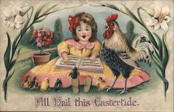 All Hail this Eastertide With Children Postcard Postcard Postcard