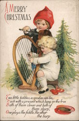 A Merry Christmas Children Ellen Clapsaddle Postcard Postcard Postcard