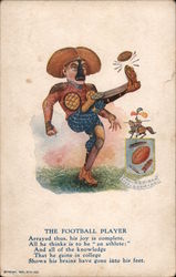 The Football Player Postcard