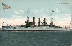 U.S.S. Vermont Battleships Postcard Postcard Postcard