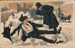 A Happy New Year Postcard