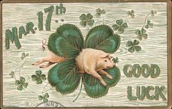 Mar. 17th - Good luck St. Patrick's Day Postcard Postcard Postcard