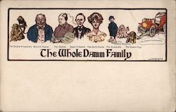 The Whole Damm Family Postcard