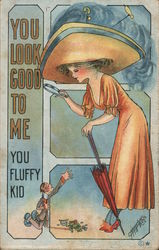 You look good to me you fluffy kid Postcard