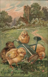 Easter Greetings Postcard