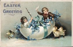 Easter Greeting Eggs Postcard Postcard Postcard