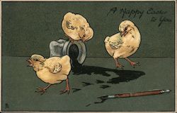 A happy Easter to you With Chicks Postcard Postcard Postcard