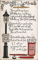 This is just to say to you - Poem New Year's Postcard Postcard Postcard