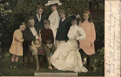 President Roosevelt and Family Postcard