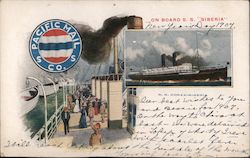 On Board S.S. "Siberia" Postcard