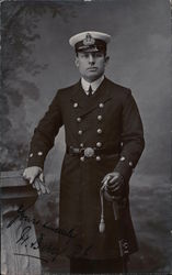 Man in military uniform Postcard