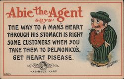 Heart Disease - Abie the Agent Postcard