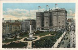 St. Francis Hotel, Union Square Postcard