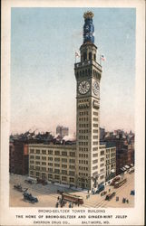 Bromo-Seltzer Tower Building Baltimore, MD Postcard Postcard Postcard