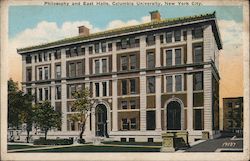 Philosophy and East Halls, Columbia University Postcard