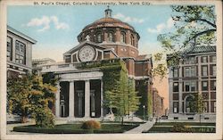 St. Paul's Chapel, Columbia University Postcard