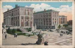 South Court, Kent and Hamilton Halls, Columbia University Postcard