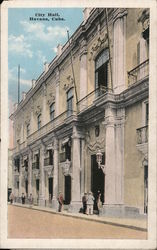 City Hall Showing Main Entrance on Obispo Street Havana, Cuba Postcard Postcard Postcard