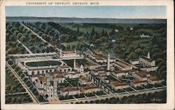 University of Detroit Michigan Postcard Postcard Postcard