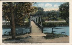 New Walking Bridge over Zumbro River Postcard