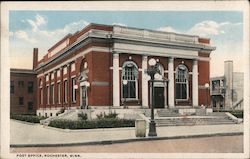 Post Office, Rochester, Minn Postcard