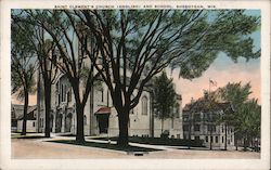 Saint Clement's Church and School Sheboygan, WI Postcard Postcard Postcard