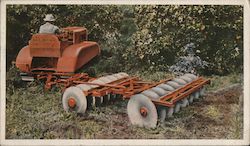 Allis-Chalmers Tractors, Disc Farming Postcard Postcard Postcard