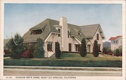 Charles Ray's Home Postcard