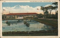 Pavilion and lily pond - Garfield Park Chicago, IL Postcard Postcard Postcard