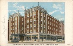 The Ritz Hotel, Washington Ave at 2nd Ave. Minneapolis, MN Postcard Postcard Postcard