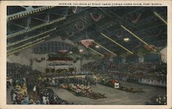 Interior, Coliseum at Stock Yards during Horse Show Fort Worth, TX Postcard Postcard Postcard