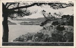 The coast at Highland Inn Carmel, CA Postcard Postcard Postcard