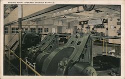 Engine Room, Steamer Greater Buffalo New York Postcard Postcard Postcard