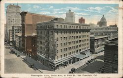 Washington Hotel, Grant Ave, at Bush St. Postcard