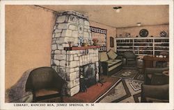 Library, Rancho Rea Postcard