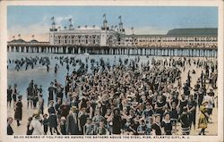 Bathers at Steel Pier Atlantic City, NJ Postcard Postcard Postcard