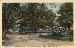 Junction of Orange Road, South Fullerton and Gates Avenues Montclair, NJ Postcard Postcard Postcard