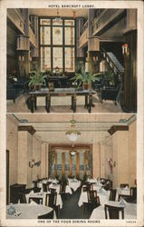 Hotel Bancroft Lobby Postcard