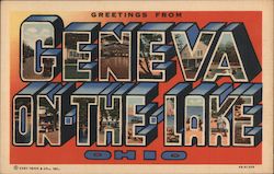 Greetings From Geneva-On-The-Lake Ohio Postcard Postcard Postcard